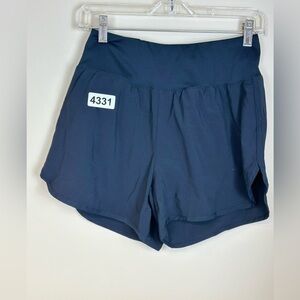 Lakosmo small black exercise shorts waist 12-1/2 rise 11 4”inseam nwt stretch wa